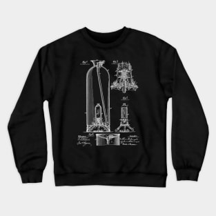 Fire Extinguisher Vintage Patent Drawing Funny Novelty Crewneck Sweatshirt